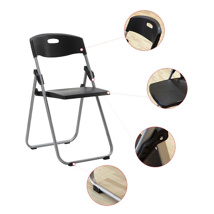 Sedia per ufficio imbottita in plastica senza bracciale moderna sedia da back office