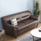 Brown Leather Flared Arm Setee Standard Loose Back Settee Furniture Clearhalo 'furn' 'furn_sofas' 'Furniture' 'furniture_sofas' 'kitchen' 'kitchen_sofas' 'Living Room Furniture' 'Sofa' 'sofas' 1200x1200_caa2c36b-ac93-416d-84d0-d6e66ed5d96b