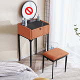 Pine Bedroom Contemporary Storage Box 1 Drawers Wood Vanity Table Clearhalo 'Bedroom Furniture' 'furn' 'furn_makeup_vanities' 'Furniture' 'Makeup Vanities' 'makeup_vanities' 1200x1200_caa40c98-10ba-43f1-8b09-b7bf3cabcc26
