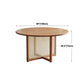 Solid Wood Dining Table Natural Contemporary Style Dinette Table for Home Kitchen