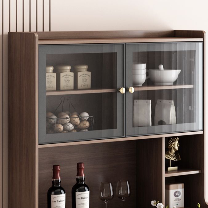 Modern Rectangle Folding Wood Dining Table for Small Space with Storage Clearhalo 'Dining Tables & Seating' 'Dining Tables' 'dining_table' 'furn' 'furn_dining_table' 'Furniture' 'Kitchen & Dining Furniture' 1200x1200_caa68092-c7e7-4102-a4c1-42bce526b18e