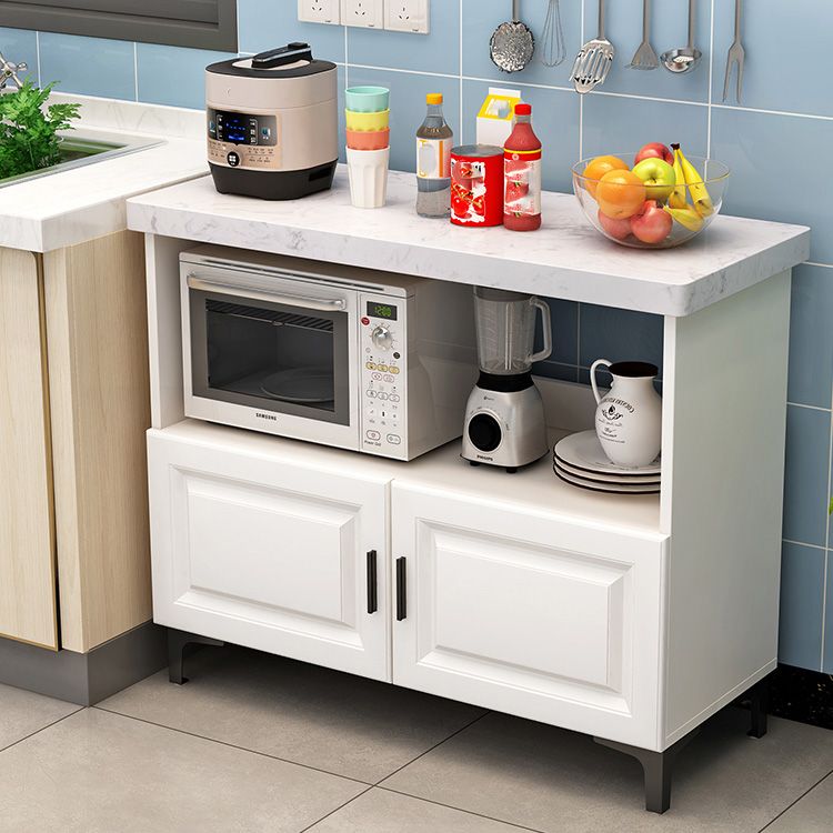 Tavolo da pranzo moderno per sala da pranzo tavolo di preparazione in marmo con mobile in magazzino