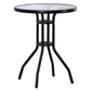 Modern Style Glass Dining Room Dinner Kitchen Table Clear Round Table with Metal Base Clearhalo ' dining_table' 'Dining Tables & Seating' 'Dining Tables' 'furn' 'furn_dining_table' 'Furniture' 'furniture_dining_table' 'Kitchen & Dining Furniture' 'kitchen&dining_furn' 'kitchen' 'kitchen_dining_table' 1200x1200_caab1d88-5858-4e7d-8272-183569dec121