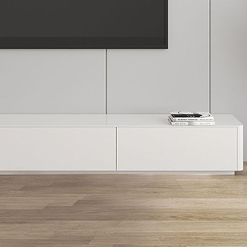 Modern Style White TV Stand, Stone/ Wood TV Console with Drawers Clearhalo 'furn' 'furn_tv_stands_entertainment_centers' 'Furniture' 'Living Room Furniture' 'TV Stands & Entertainment Centers' 'TV Stands & Media Storage Furniture' 'tv_stands_entertainment_centers' 1200x1200_caaccdd0-f18b-45cf-bc16-571b143818bc