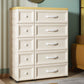 Contemporary Cabinet Plastic Storage Cabinet with Drawer for Bedroom