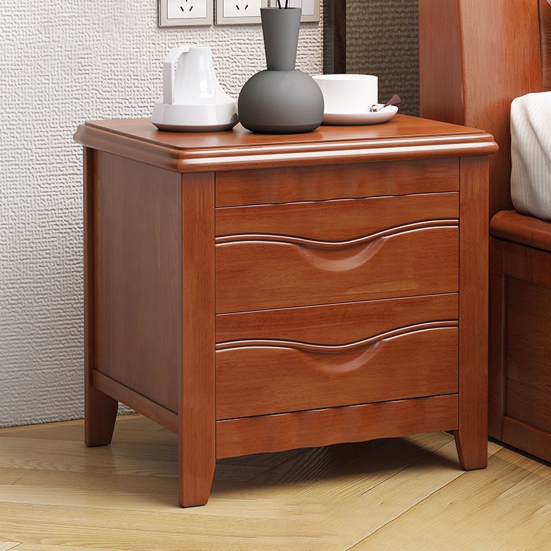 2 - Drawer Traditional Accent Table Nightstand Antique Finish Bed Nightstand Clearhalo 'Bedroom Furniture' 'furn' 'furn_night_stand' 'Furniture' 'night_stand' 'Nightstands' 1200x1200_caaf4c1d-9b53-405e-aa1b-f36ebe571c22