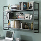 Industrial Wall Mounted Bookshelf Black and White Iron Shelf for Home Clearhalo 'Bookcases' 'furn' 'furn_bookcases' 'Furniture' 'furniture_bookcases' 'kitchen' 'kitchen_bookcases' 'Living Room Furniture' 'Office Furniture' 1200x1200_cab02674-aa02-4d2c-bf0d-d74207043ca0