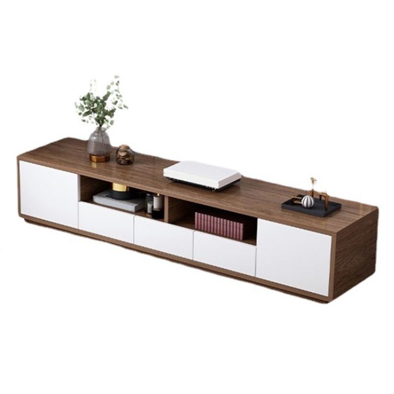 Wooden TV Stand Console Scandinavian TV Media Stand with Drawers Clearhalo 'furn' 'furn_tv_stands_entertainment_centers' 'Furniture' 'Living Room Furniture' 'TV Stands & Entertainment Centers' 'TV Stands & Media Storage Furniture' 'tv_stands_entertainment_centers' 1200x1200_cab0c617-1de9-4a61-be63-ba5bcb9a905f
