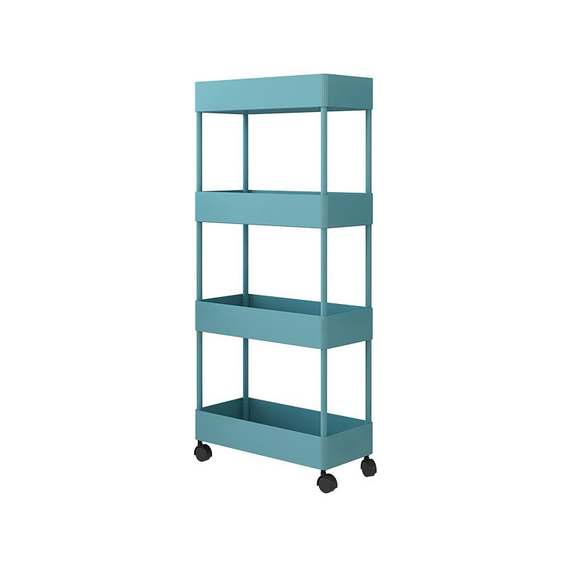 Scandinavian Etagere Bookshelf Metal Frame Plastic Shelf Bookshelf with Caster Wheels Clearhalo 'Bookcases' 'furn' 'furn_bookcases' 'Furniture' 'furniture_bookcases' 'kitchen' 'kitchen_bookcases' 'Living Room Furniture' 'Office Furniture' 1200x1200_cab0fb06-88cf-4001-bdce-ca42acc10209