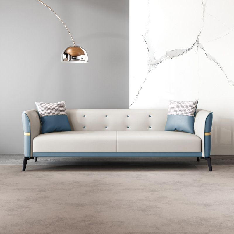 Nordic Faux Leather Waterproof Sofa Tight Back Sette for Apartment Clearhalo 'furn' 'furn_sofas' 'Furniture' 'Living Room Furniture' 'Sofa' 'sofas' 1200x1200_cab10631-167c-4737-9e31-649be13e3355