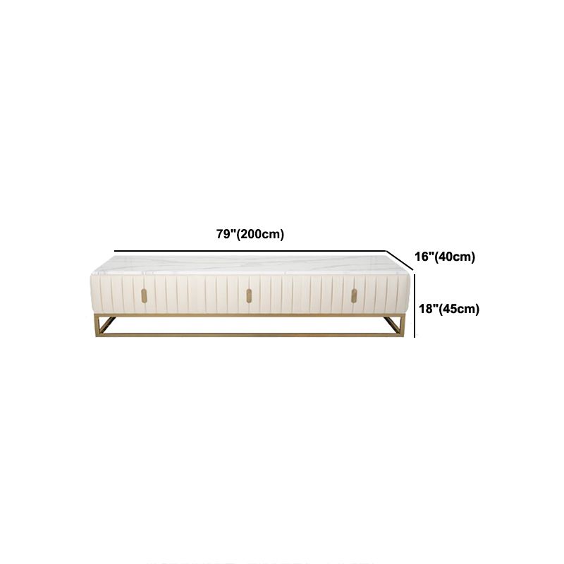 Console TV in stile TV in stile glam con cassetti