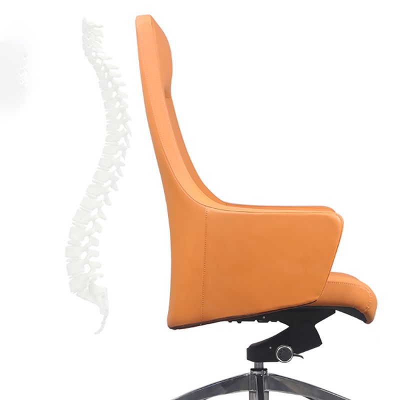 Faux Leather Managers Chair Arms Included Executive Chair for Office Clearhalo 'furn' 'furn_office_chair' 'Furniture' 'Office Chairs' 'Office Furniture' 'office_chair' 1200x1200_cab50ac7-98c7-4447-8111-ac4a71de1ac7