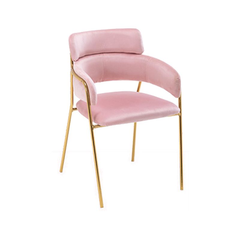 Glam Velvet Dining Room Chairs Open Back Dining Side Chair for Restaurant Use Clearhalo ' kitchen&dining_furn' 'Dining Chairs' 'Dining Tables & Seating' 'dining_chair' 'furn' 'furn_dining_chair' 'Furniture' 'furniture_dining_chair' 'Kitchen & Dining Furniture' 'kitchen' 1200x1200_cab6260d-4489-4798-908b-5fe359103616