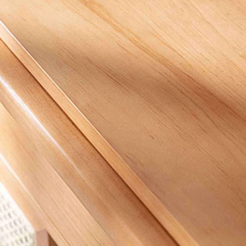 Servidor de estilo de madera sólida de color marrón servidor de estilo moderno, 33.46 "W x 15.75" D x 40.16 "H