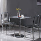 Industrial Dining Room Table Stainless Steel Table with Pedestal Table Clearhalo ' dining_table' 'Dining Tables & Seating' 'Dining Tables' 'furn' 'furn_dining_table' 'Furniture' 'furniture_dining_table' 'Kitchen & Dining Furniture' 'kitchen&dining_furn' 'kitchen' 'kitchen_dining_table' 1200x1200_cab8596b-a27f-4809-adff-7bc91caa9710