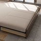Scandinavian Foldable Futon Sleeper Solid Wood Futon Sleeper Sofa with Storage