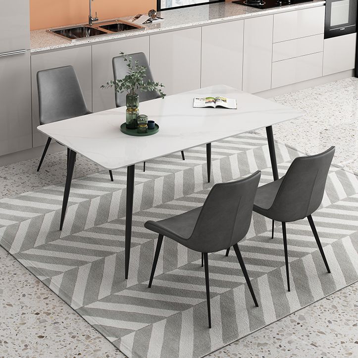 Rectangle Dining Site Table Industrial Stone 4-foot Dining Table for Indoor Clearhalo ' dining_table' 'Dining Tables & Seating' 'Dining Tables' 'furn' 'furn_dining_table' 'Furniture' 'furniture_dining_table' 'Kitchen & Dining Furniture' 'kitchen&dining_furn' 'kitchen' 'kitchen_dining_table' 1200x1200_cab926b7-fe79-4025-b04f-df67ea3bc331