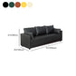 Square Arm Loose Back Sofa 2/3-Seater Nordic Leather Single Cushion Sofa