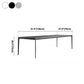 Rectangle Contemporary Dining Room Table Sintered Stone Table with 4 Black Legs Clearhalo ' dining_table' 'Dining Tables & Seating' 'Dining Tables' 'Furniture' 'furniture_dining_table' 'Kitchen & Dining Furniture' 'kitchen&dining_furn' 'kitchen' 'kitchen_dining_table' 1200x1200_cab9e120-c8ac-4a94-ad6d-52c06962f53c