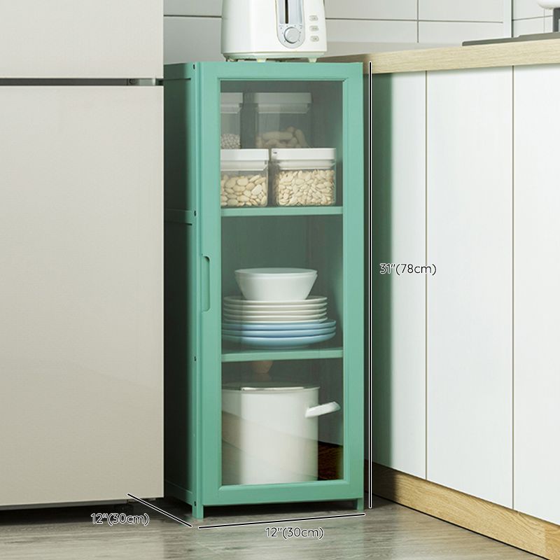 Green Dining Server with Adjustable Shelves Bamboo Buffet Server Clearhalo 'buffet_sideboard' 'Buffets & Sideboards' 'furn' 'furn_buffet_sideboard' 'Furniture' 'Kitchen & Dining Furniture' 1200x1200_caba9dd0-8da5-443e-815e-b40f408bac99