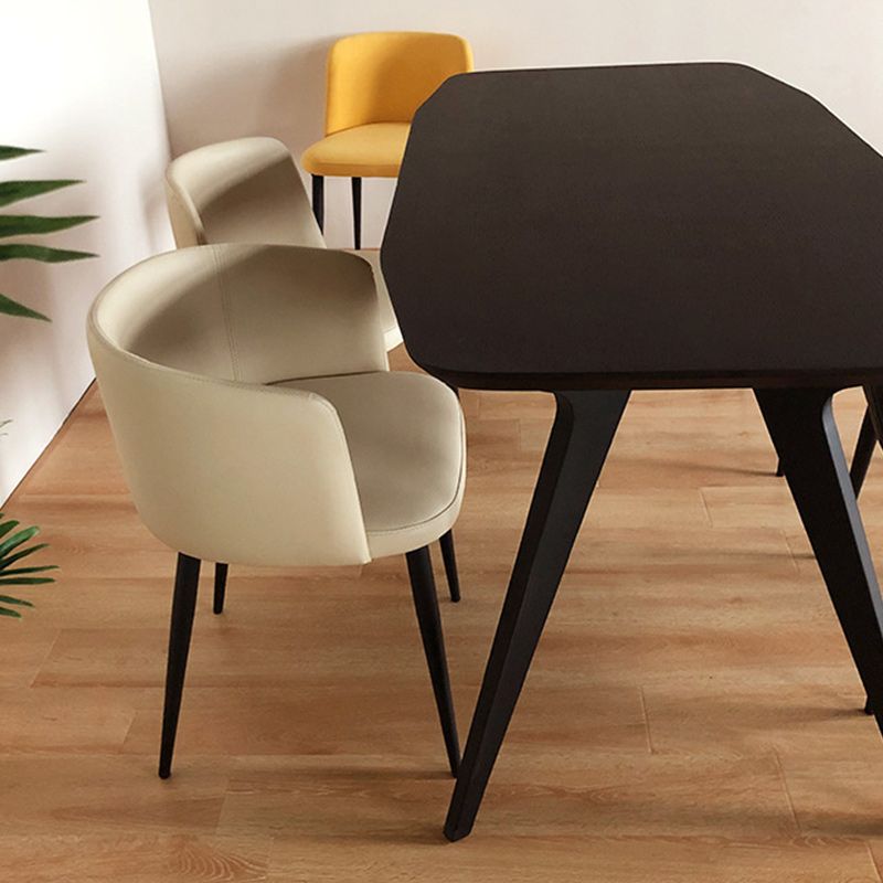 Contemporary Home Dining Chairs Armless Low Back Dining Side Chair Clearhalo 'Dining Chairs' 'Dining Tables & Seating' 'dining_chair' 'furn' 'furn_dining_chair' 'Furniture' 'Kitchen & Dining Furniture' 1200x1200_cabbecda-0897-45ac-8bee-1eb9c485e654