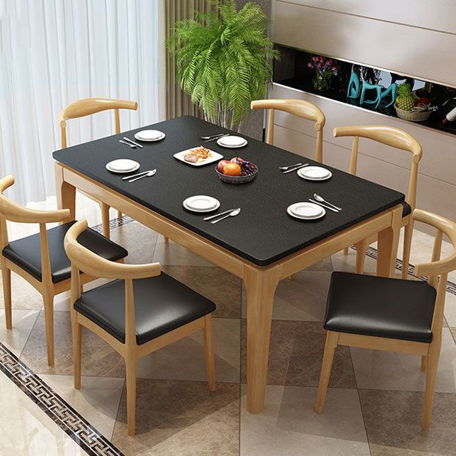 Eenvoud Rechthoek Eettafel Stenen Eetkamercollectie met 4 poten