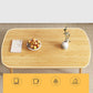 Mesa de centro rectangular de madera de 17,7" de altura con 4 patas para sala de estar