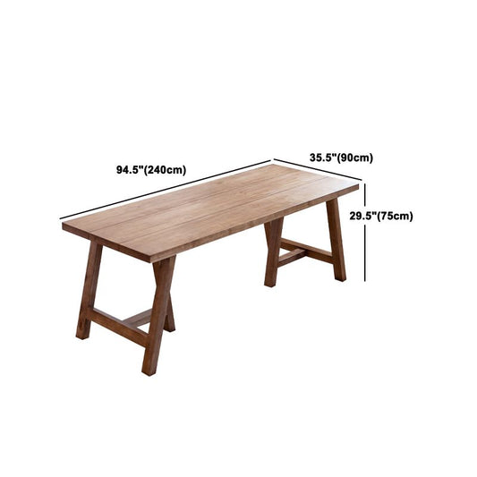モダンダイニングセット1/2/5/7ピースソリッドウッドダブルペデスタルダイネットセット