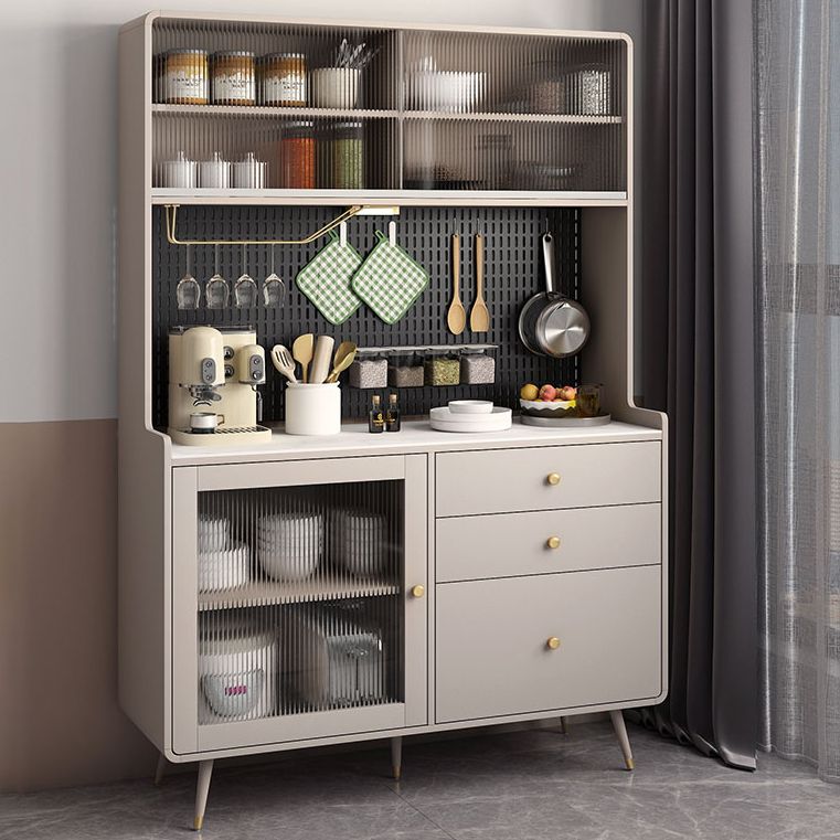 Living Room Dining Buffet Modern Stone and Engineered Wood Buffet Sideboard Clearhalo 'buffet_sideboard' 'Buffets & Sideboards' 'furn' 'furn_buffet_sideboard' 'Furniture' 'furniture_buffet_sideboard' 'Kitchen & Dining Furniture' 1200x1200_cac5af1d-8a5c-43b7-a32f-51463f2fd8a8