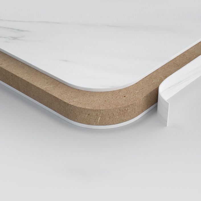 Contemporary Faux Marble Dining Table Sled Base Rectangle Table for Home Clearhalo ' dining_table' 'Dining Tables & Seating' 'Dining Tables' 'furn' 'furn_dining_table' 'Furniture' 'furniture_dining_table' 'Kitchen & Dining Furniture' 'kitchen&dining_furn' 'kitchen' 'kitchen_dining_table' 1200x1200_cac7d211-9378-4867-8ebc-33dce5d170b4