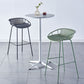 Nordic Backrest Counter Stool with Metal Base Plastic Armless Cafe Bar Chair with 4 Legs Clearhalo 'Bar Furniture' 'Bar Stools' 'bar_stools' 'furn' 'furn_bar_stools' 'Furniture' 'Kitchen & Dining Furniture' 1200x1200_cac9c963-5a7e-4ee0-a3ae-b9c0718074f4
