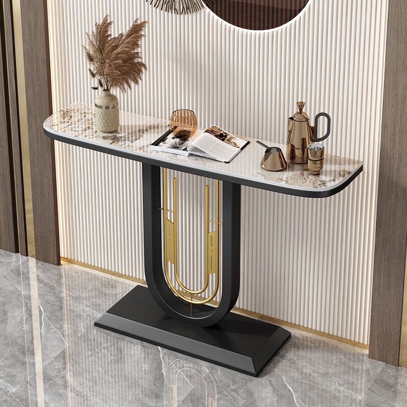 Tavolo console a mezza luna antico tavolo di divano console di finitura in pietra
