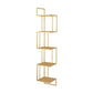 5 scaffali moderni libreria in metallo moderno scaffale a parete montato per soggiorno, 48 "h x 8.5" w