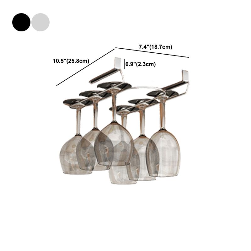 Posteur à vin moderne suspendu en métal 0,92 "W.