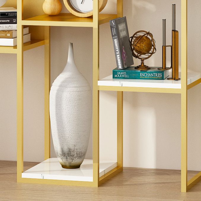 70.87"H Bookcase Contemporary Style Open Back Bookshelf for Home Office