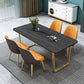 Nordic 1/2/5/7 Pieces Dining Set Sintered Stone Dining Table with Chairs Clearhalo 'Dining Room Sets' 'Dining Tables & Seating' 'dining_room_set' 'furn' 'furn_dining_room_set' 'Furniture' 'furniture_dining_room_set' 'Kitchen & Dining Furniture' 1200x1200_caceea50-5469-4587-81d2-a5694221ab1b