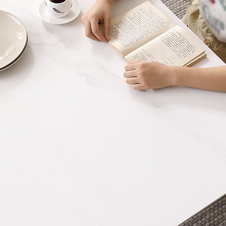 White Tone Dining Table Sintered Stone Table Industrial Style with 4 Legs Clearhalo ' dining_table' 'Dining Tables & Seating' 'Dining Tables' 'furn' 'furn_dining_table' 'Furniture' 'furniture_dining_table' 'Kitchen & Dining Furniture' 'kitchen&dining_furn' 'kitchen' 'kitchen_dining_table' 1200x1200_cad0011f-911f-49ef-aaa5-45dd417c29b3
