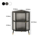 Metal Industrial Curio Cabinet Glass Doors Display Cabinet for Living Room, 16"L X 16"W Clearhalo 'Display & China Cabinets' 'display_china_cabinets' 'furn' 'furn_display_china_cabinets' 'Furniture' 'Kitchen & Dining Furniture' 1200x1200_cad0cd04-d574-4e26-8b38-9cf74cc321d9