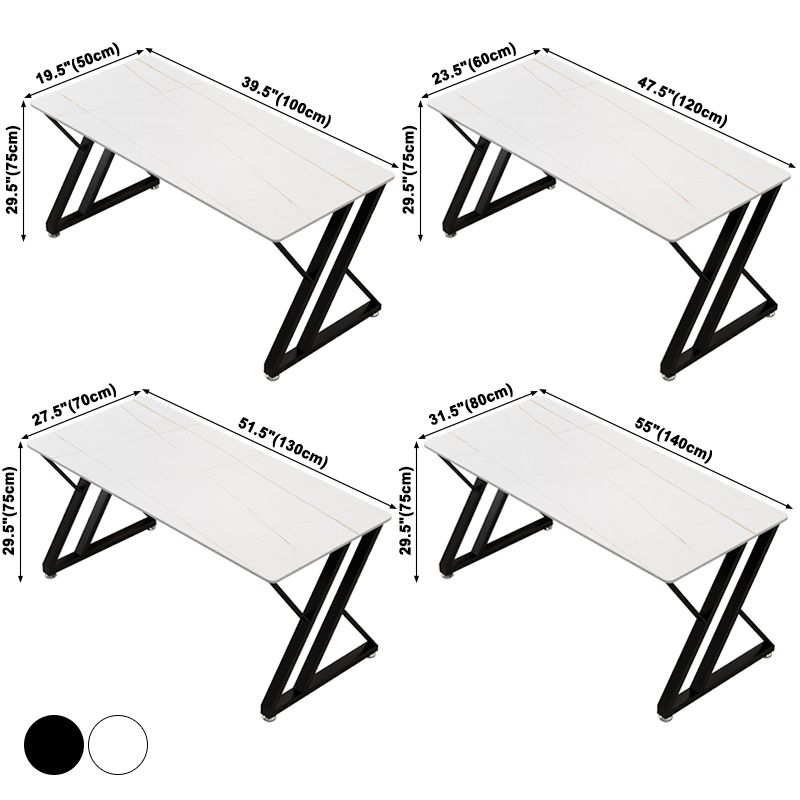 Rectangle Sintered Stone Two-Color Dining Table Simplicity Double Pedestal Table for Dining Room Clearhalo ' dining_table' 'Dining Tables & Seating' 'Dining Tables' 'furn' 'furn_dining_table' 'Furniture' 'furniture_dining_table' 'Kitchen & Dining Furniture' 'kitchen&dining_furn' 'kitchen' 'kitchen_dining_table' 1200x1200_cad14aa7-59e0-4369-a4d1-6cf86884e429