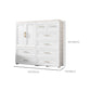 White Plastic Contemporary Storage Cabinet Interior Cabinet for Bedroom