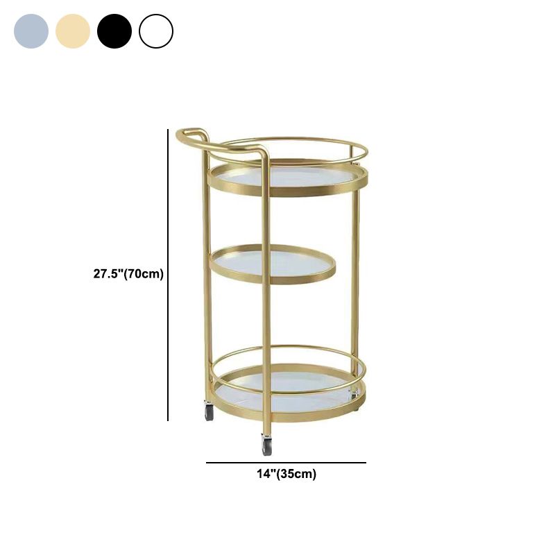 Modern Metal Rolling Prep Table Rectangular Prep Table for Home Use