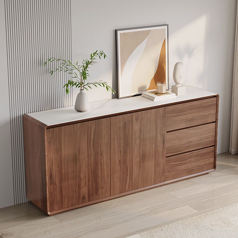 Stone Credenza Modern Style Board con cassetti e armadi