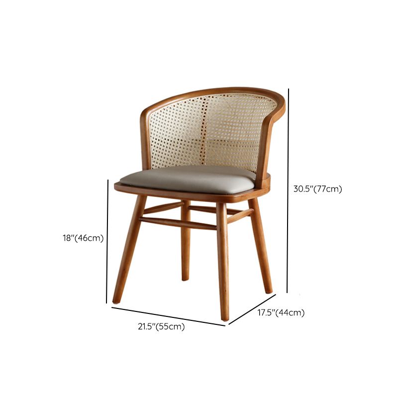 Rectangle Dining Set 1/4/5/6 Pcs Ash Solid Wood and Rattan Dining Table and Chairs Clearhalo 'Dining Room Sets' 'Dining Tables & Seating' 'dining_room_set' 'furn' 'furn_dining_room_set' 'Furniture' 'Kitchen & Dining Furniture' 1200x1200_cad3b5b2-1416-4010-8ce9-327c924da259