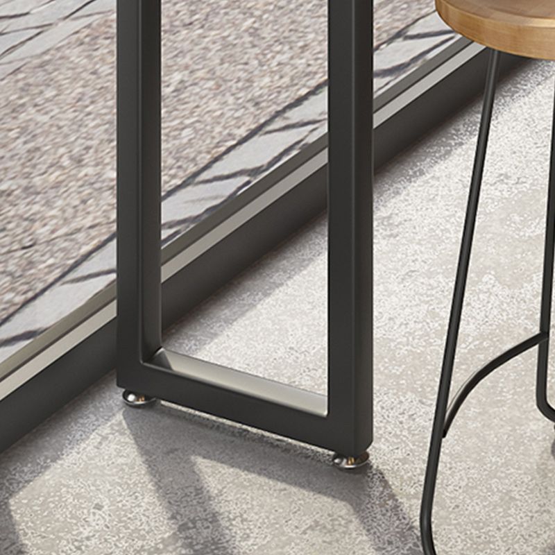 Industriële rechthoek tegen-hoog pubtafel Shop Sled Pub Bar Tabel in natuurlijk