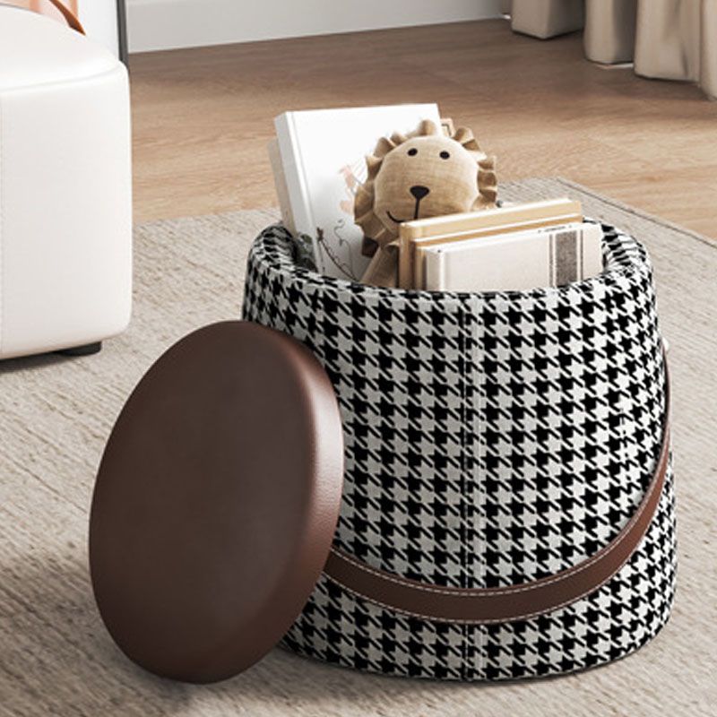 Modern Pouf Ottoman Fabric Upholstered Solid Color Portable Square Ottoman with Storage Clearhalo 'furn' 'furn_ottomans_poufs' 'Furniture' 'Living Room Furniture' 'Ottomans & Poufs' 'ottomans_poufs' 1200x1200_cad8a928-a7eb-4d19-a1b5-aa349e758b0c