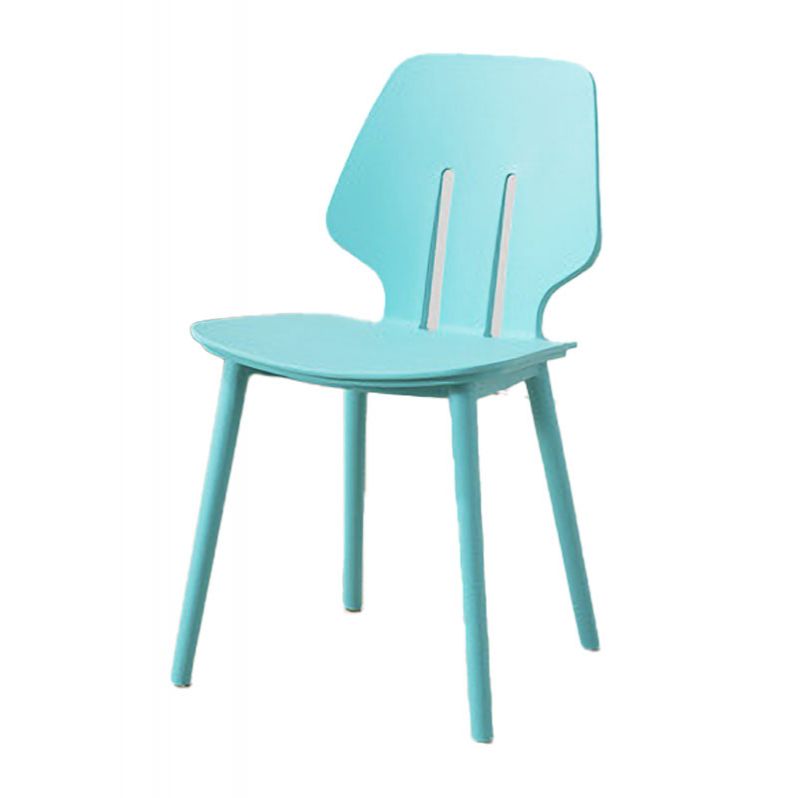 Contemporary Open Back Dining Side Chair Plastic Dining Armless Chairs for Home Use Clearhalo ' kitchen&dining_furn' 'Dining Chairs' 'Dining Tables & Seating' 'dining_chair' 'furn' 'furn_dining_chair' 'Furniture' 'furniture_dining_chair' 'Kitchen & Dining Furniture' 'kitchen' 1200x1200_cad9d723-1f8b-47e3-9742-727be6a75a8f