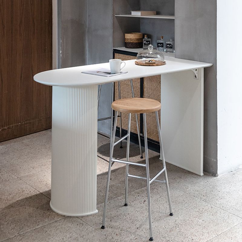 Round Modern Counter Bar Stool Armless Indoor Bar Stool with Footrest and Steel Base Clearhalo 'Bar Furniture' 'Bar Stools' 'bar_stools' 'furn' 'furn_bar_stools' 'furniture_bar_stools' 'Kitchen & Dining Furniture' 'kitchen&dining_furn' 'kitchen' 'kitchen_furn' Furniture' 1200x1200_cadcf388-c016-4422-bec3-16752373b04f