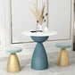Minimalist Round Shape Sintered Stone Dining Table Standard 27.5 inch Dining Table for Kitchen Clearhalo ' dining_table' 'Dining Tables & Seating' 'Dining Tables' 'furn' 'furn_dining_table' 'Furniture' 'furniture_dining_table' 'Kitchen & Dining Furniture' 'kitchen&dining_furn' 'kitchen' 'kitchen_dining_table' 1200x1200_cadcf76e-87ce-43c6-a5e9-c2ddb7c61594