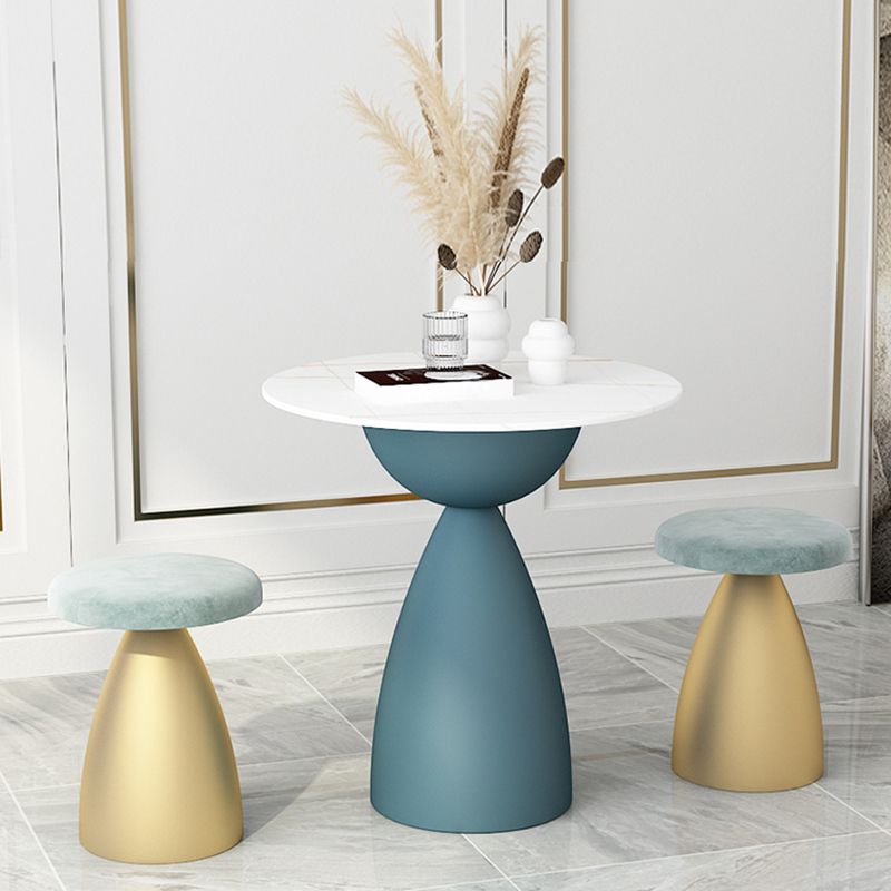 Minimalist Round Shape Sintered Stone Dining Table Standard 27.5 inch Dining Table for Kitchen Clearhalo ' dining_table' 'Dining Tables & Seating' 'Dining Tables' 'furn' 'furn_dining_table' 'Furniture' 'furniture_dining_table' 'Kitchen & Dining Furniture' 'kitchen&dining_furn' 'kitchen' 'kitchen_dining_table' 1200x1200_cadcf76e-87ce-43c6-a5e9-c2ddb7c61594