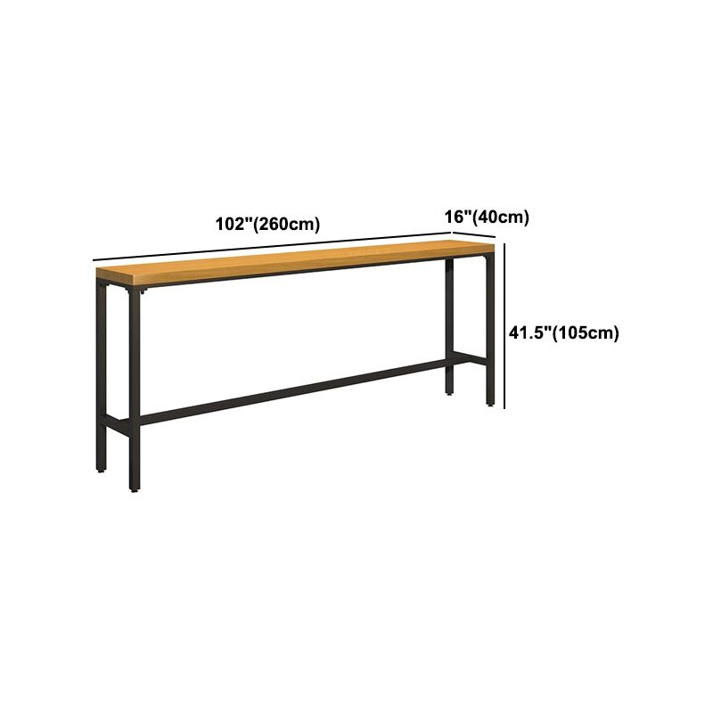 Industrial 1/6/11 Pieces Bar Table Set Rectangle Wood Counter Table with Stools for Cafe Clearhalo 'Bar Furniture' 'furn' 'furn_home_bar_bar_sets' 'Furniture' 'Home Bars & Bar Sets' 'home_bar_bar_sets' 'Kitchen & Dining Furniture' 1200x1200_cadf1461-f5be-4ecc-9743-aa9f52455413